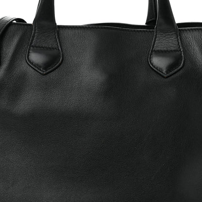 Burberry Smooth Calfskin Medium Sartorial Banner Tote Black 8 of 14