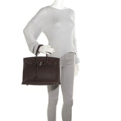 Hermes Togo Birkin 35 Chocolate 12 of 21