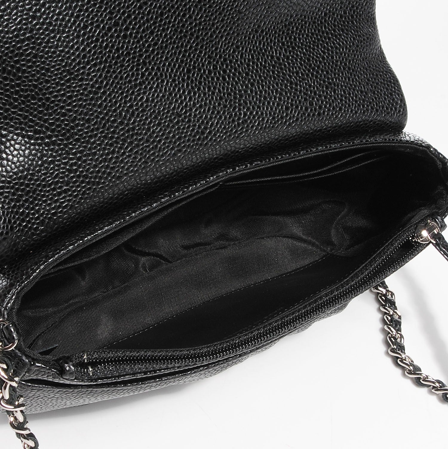 Chanel Caviar Half Moon Wallet On Chain WOC Black 5 of 9