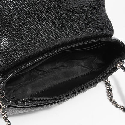 Chanel Caviar Half Moon Wallet On Chain WOC Black 5 of 9