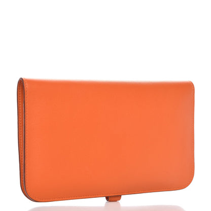 Hermes Swift Dogon Duo Wallet Orange 4 of 10