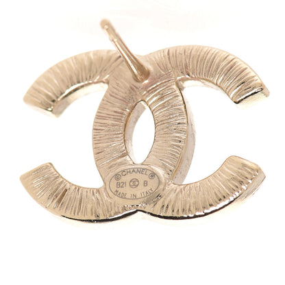 Chanel Crystal CC Earrings Gold 4 of 5