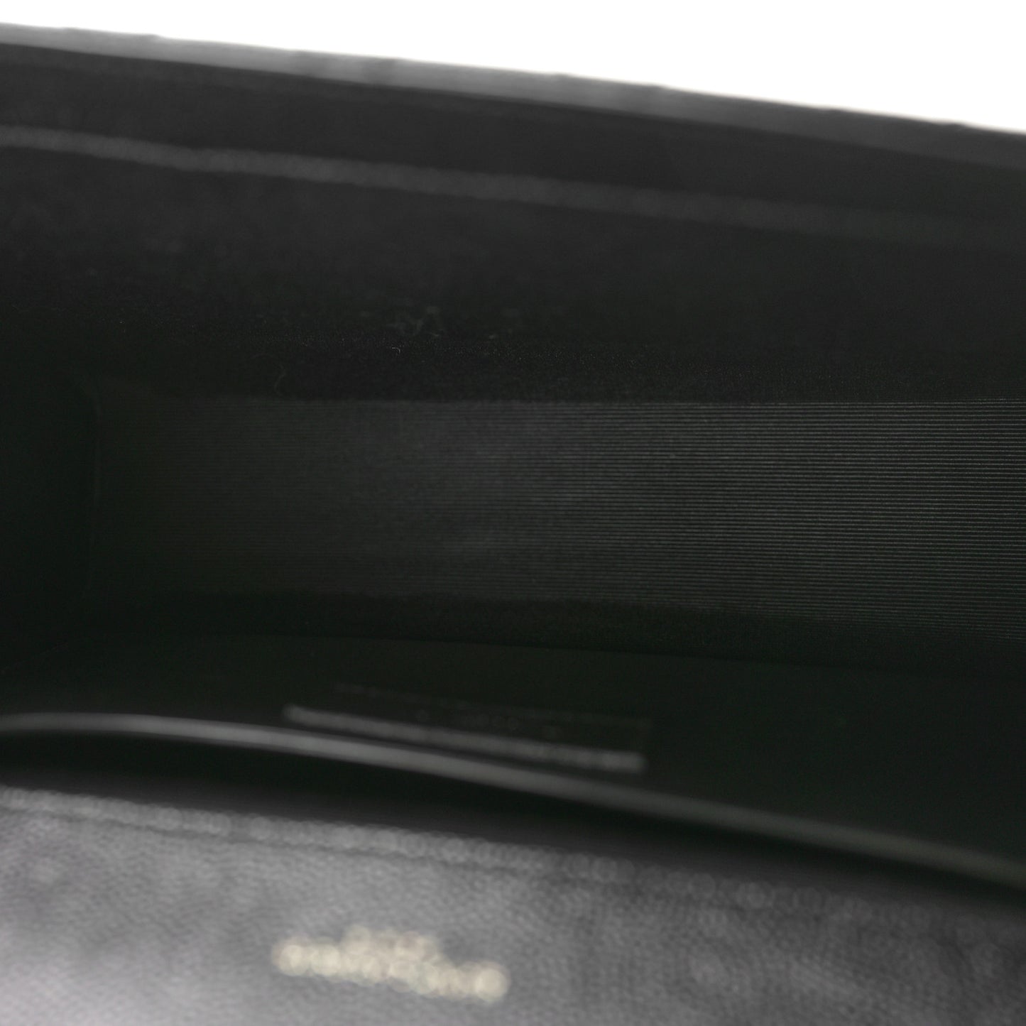Grain De Poudre Textured Mixed Matelasse Triquilt Medium Monogram Monochrome Satchel Black