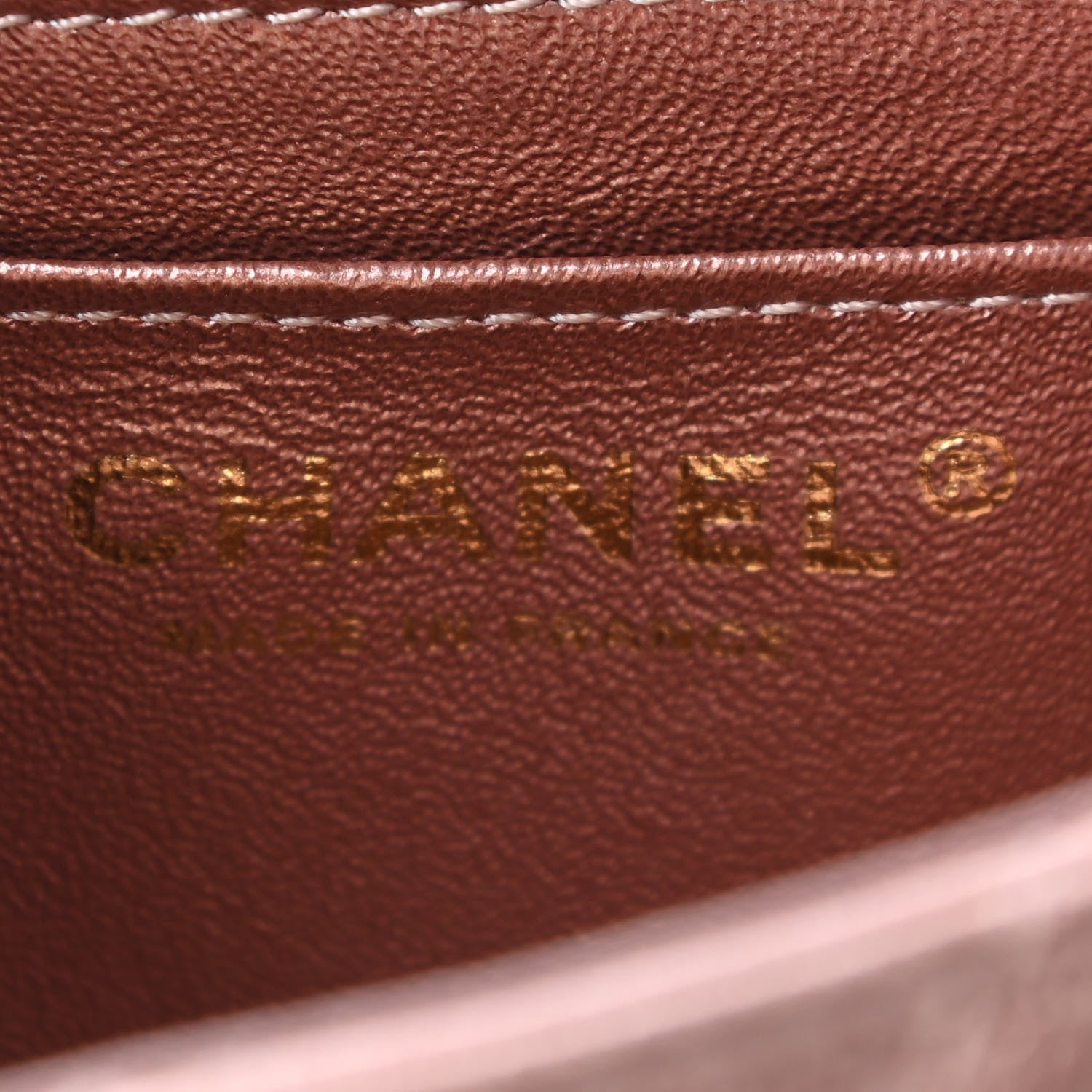 Chanel Metallic Grained Calfskin Quilted 2.55 Reissue Mini Flap Copper Pink 6 of 9