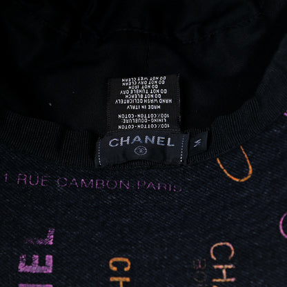Chanel Denim Mood Cloche Bucket Hat M Black 7 of 10