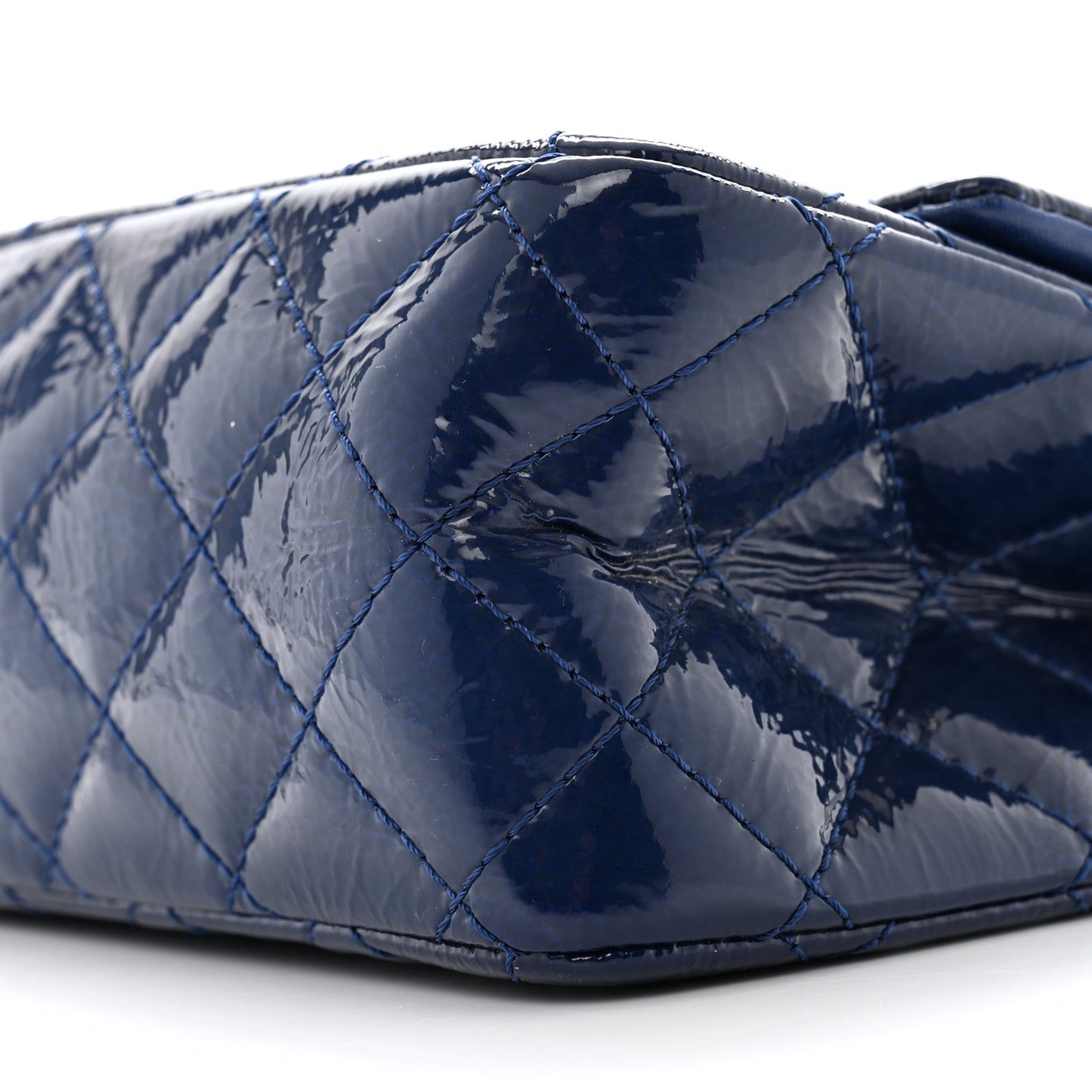 Patent Quilted 2.55 Reissue 226 Flap Navy