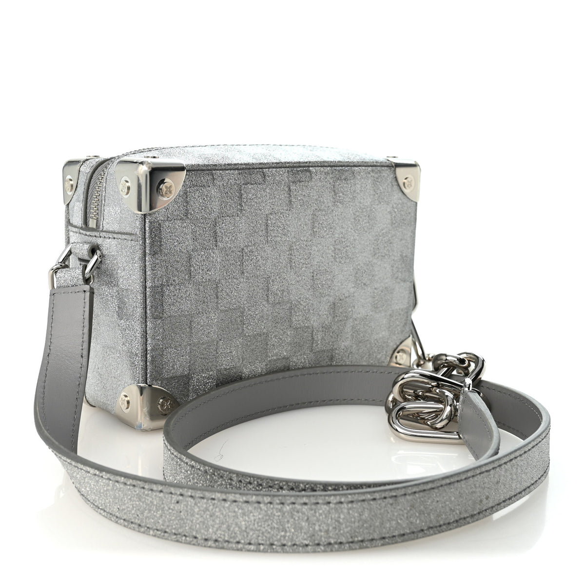 Damier Glitter Mini Soft Trunk Silver