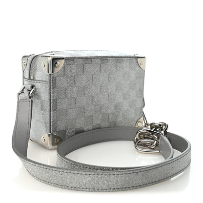 Louis Vuitton Damier Glitter Mini Soft Trunk Silver 3 of 9