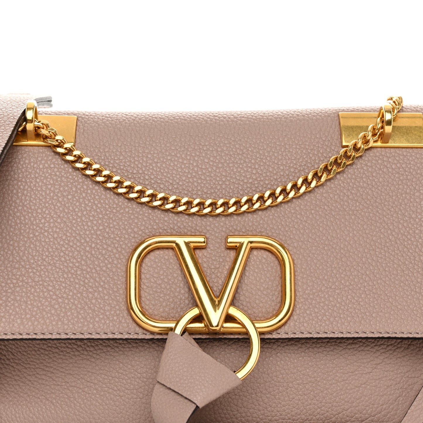 Buffalo Small VRing Chain Shoulder Bag Poudre