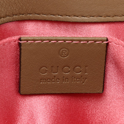 Gucci Velvet Matelasse Mini GG Marmont Shoulder Bag Taupe 6 of 10