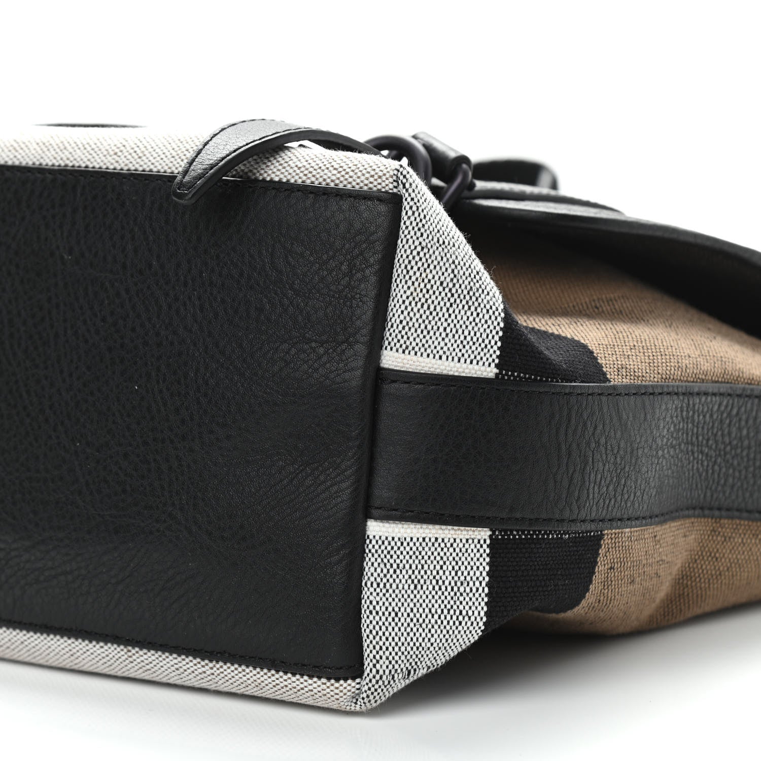 Burberry Brit Canvas Mega Check Grainy Calfskin Messenger Bag 11 of 11