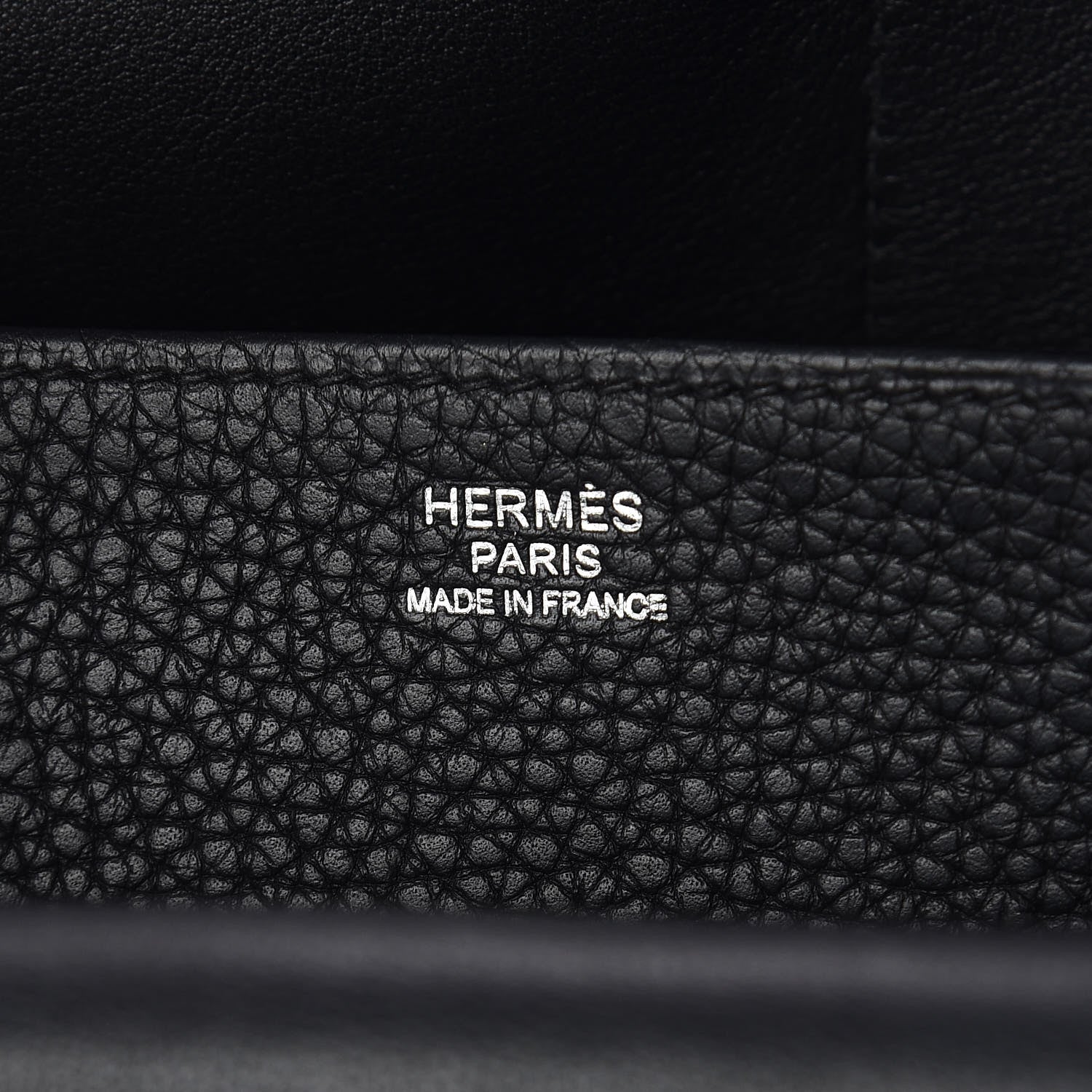 Hermes Taurillon Clemence Halzan 31 GM Black 6 of 9