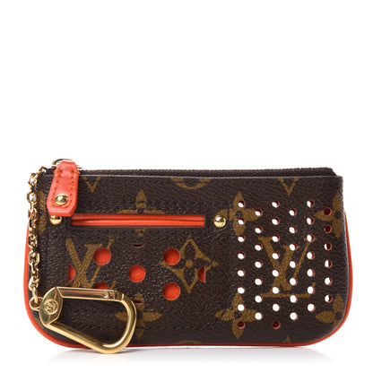 Louis Vuitton Monogram Perforated Key Pouch Orange 1 of 7