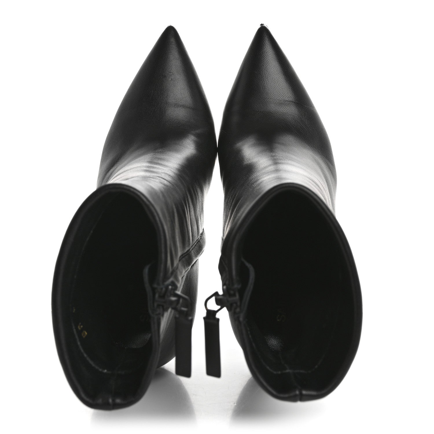 Saint Laurent Calfskin Opyum Ankle Boots 36.5 Black 2 of 9