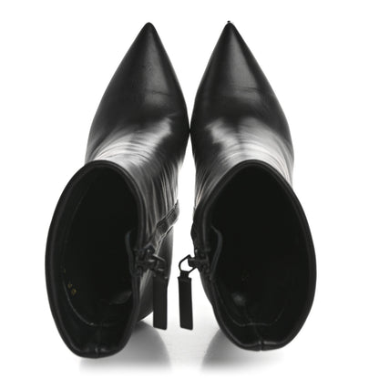 Saint Laurent Calfskin Opyum Ankle Boots 36.5 Black 2 of 9