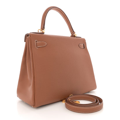 Hermes Togo Kelly Retourne 28 Gold 4 of 14
