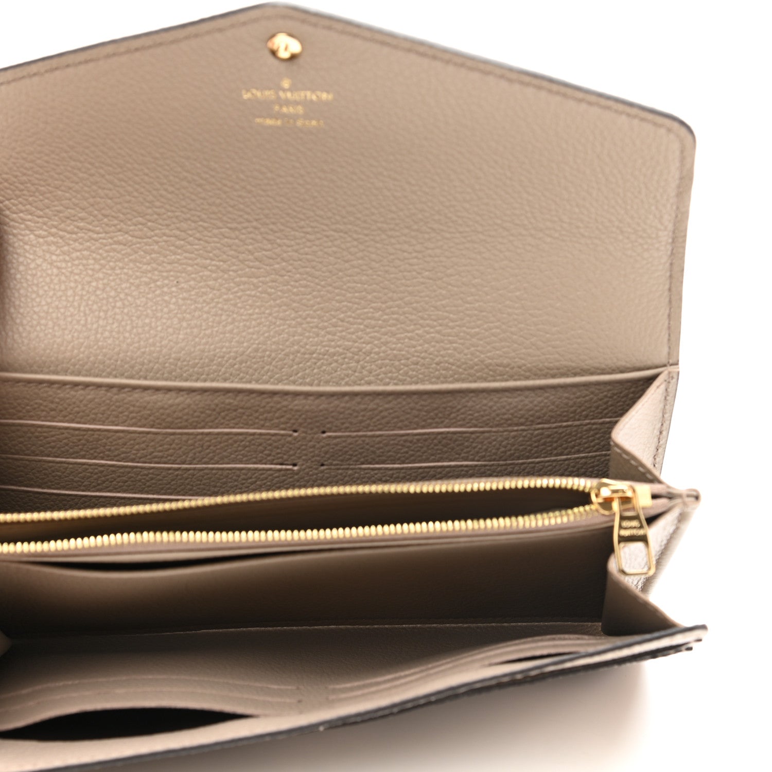 Louis Vuitton Empreinte Monogram Giant Sarah Wallet Tourterelle Creme 5 of 7