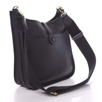 Hermes Taurillon Clemence Evelyne III PM Black 3 of 10