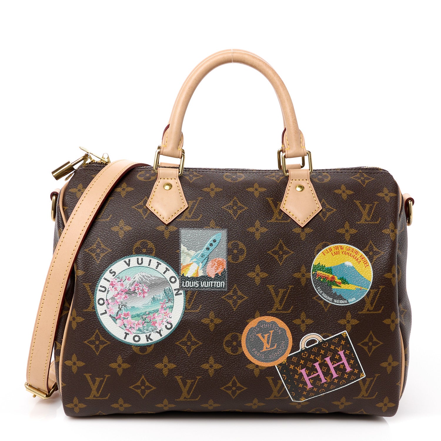 Louis Vuitton Monogram World Tour Speedy Bandouliere 30 1 of 11