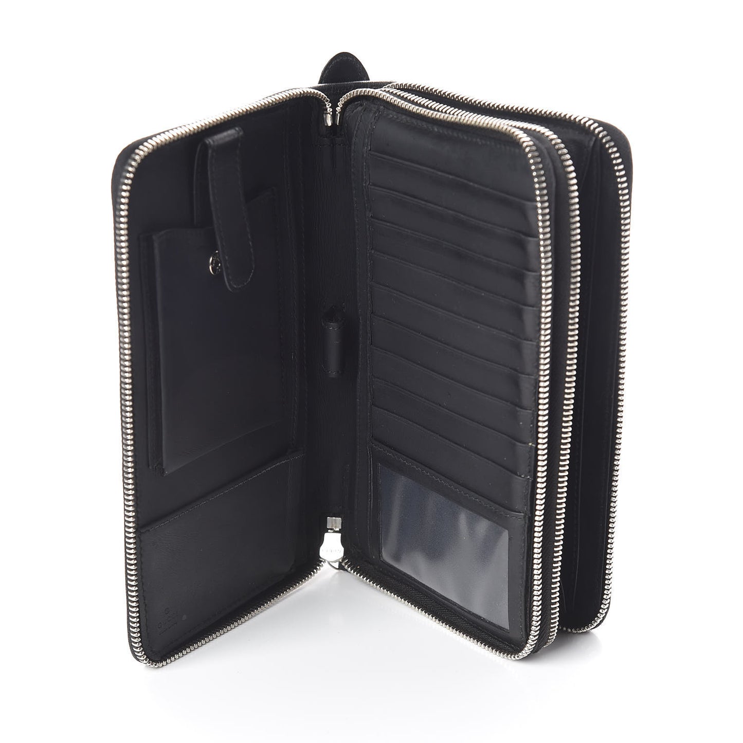 Guccissima Signature Travel Document Case Black