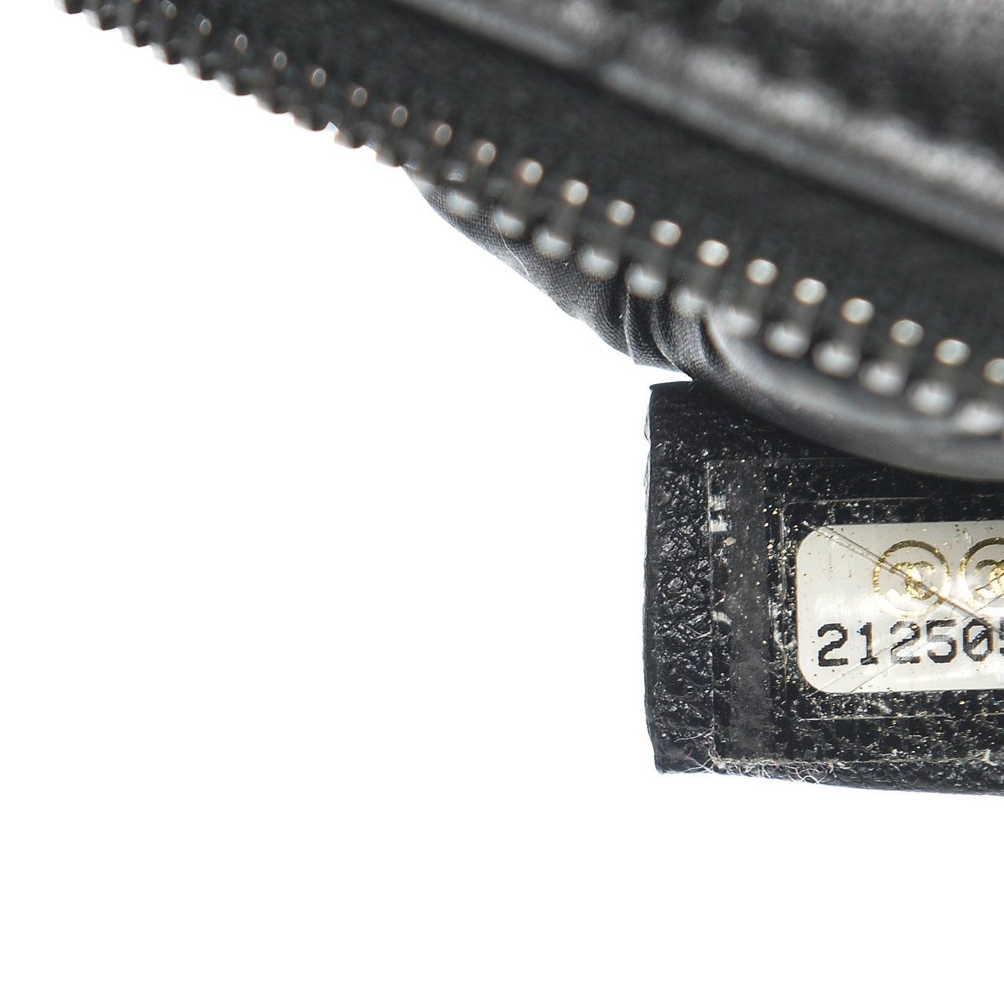 Sheepskin Chevron Quilted Small Cosmetic Case Black