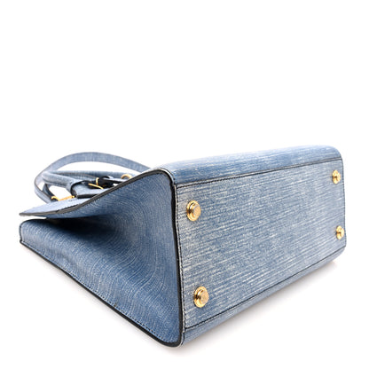 Louis Vuitton Epi City Steamer MM Blue Jean 4 of 9