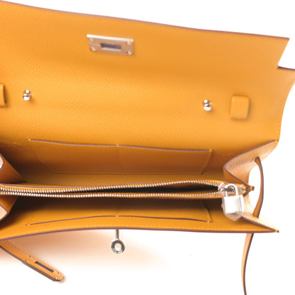 Hermes Epsom Kelly Wallet To Go Jaune Ambre 5 of 11