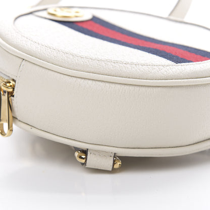 Gucci Textured Calfskin Web Mini Ophidia Round Backpack Mystic White 8 of 10
