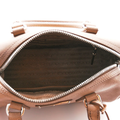 Prada Saffiano Lux Re-Edition 2005 Top Handle Crossbody Bag Cammeo 5 of 13
