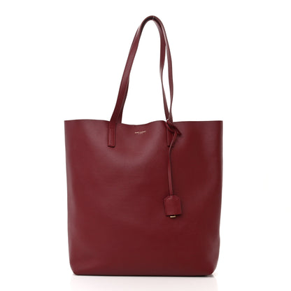 Saint Laurent Calfskin Large Shopping Tote Bordeaux 3 of 13
