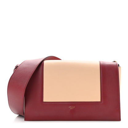 Celine Shiny Smooth Calfskin Medium Frame Shoulder Bag Ruby Nude 1 of 10