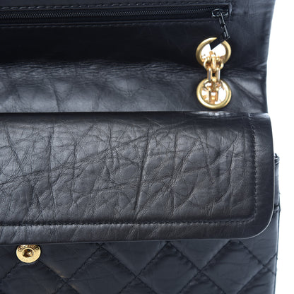 Chanel Aged Calfskin Quilted 2.55 Reissue 226 Flap Black 12 of 16