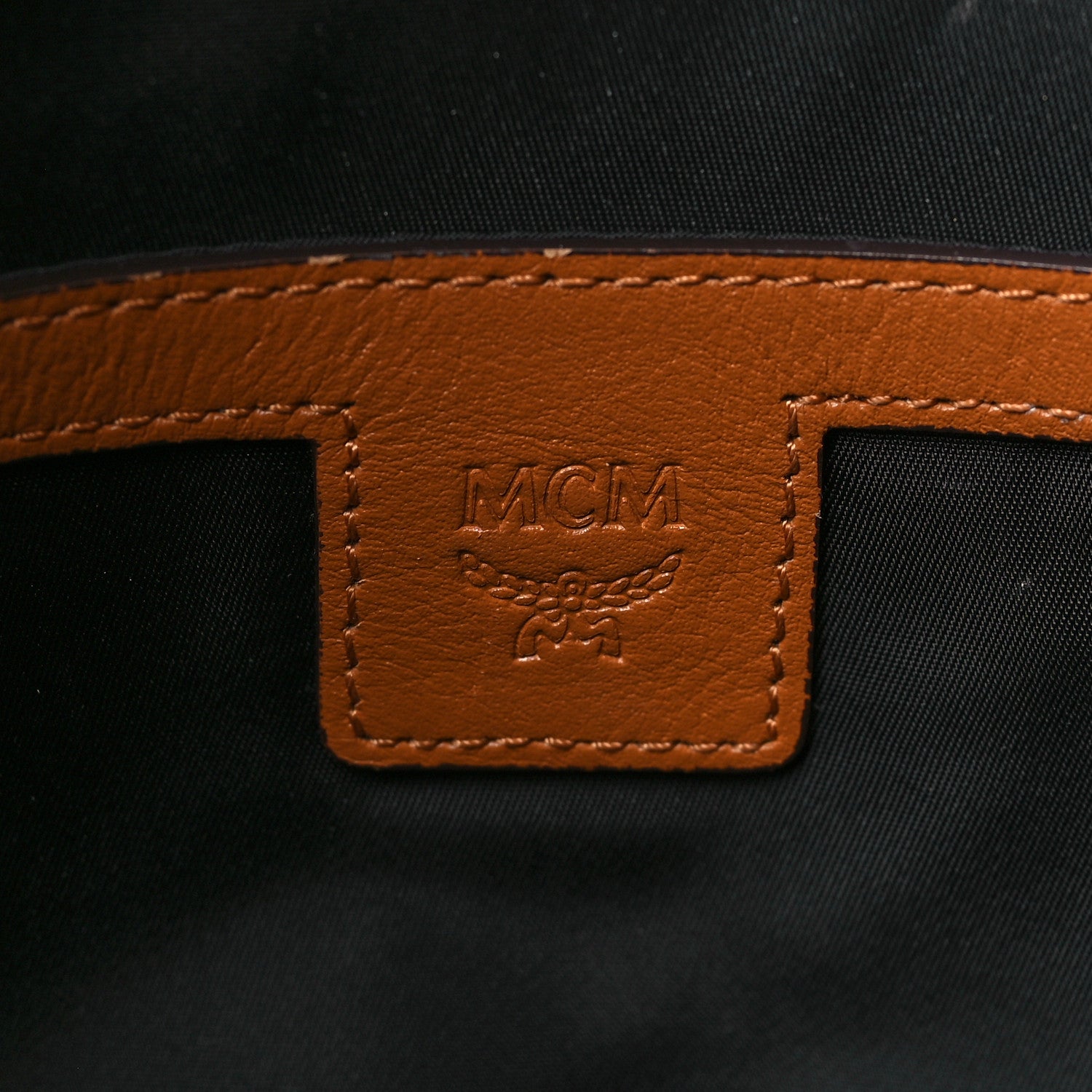 MCM Visetos Large Klassik Diaper Bag Cognac 7 of 9