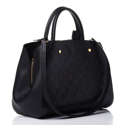 Louis Vuitton Empreinte Montaigne MM Black 2 of 4