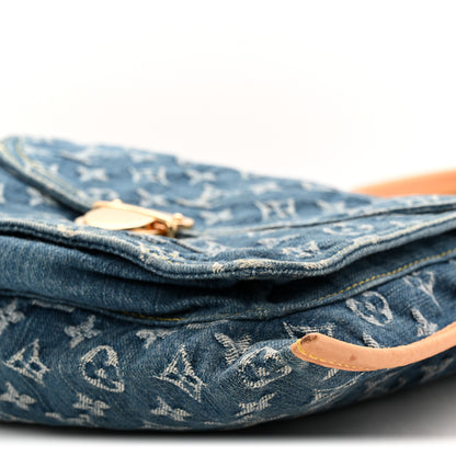 Louis Vuitton Monogram Denim Sac Plat Blue 10 of 12