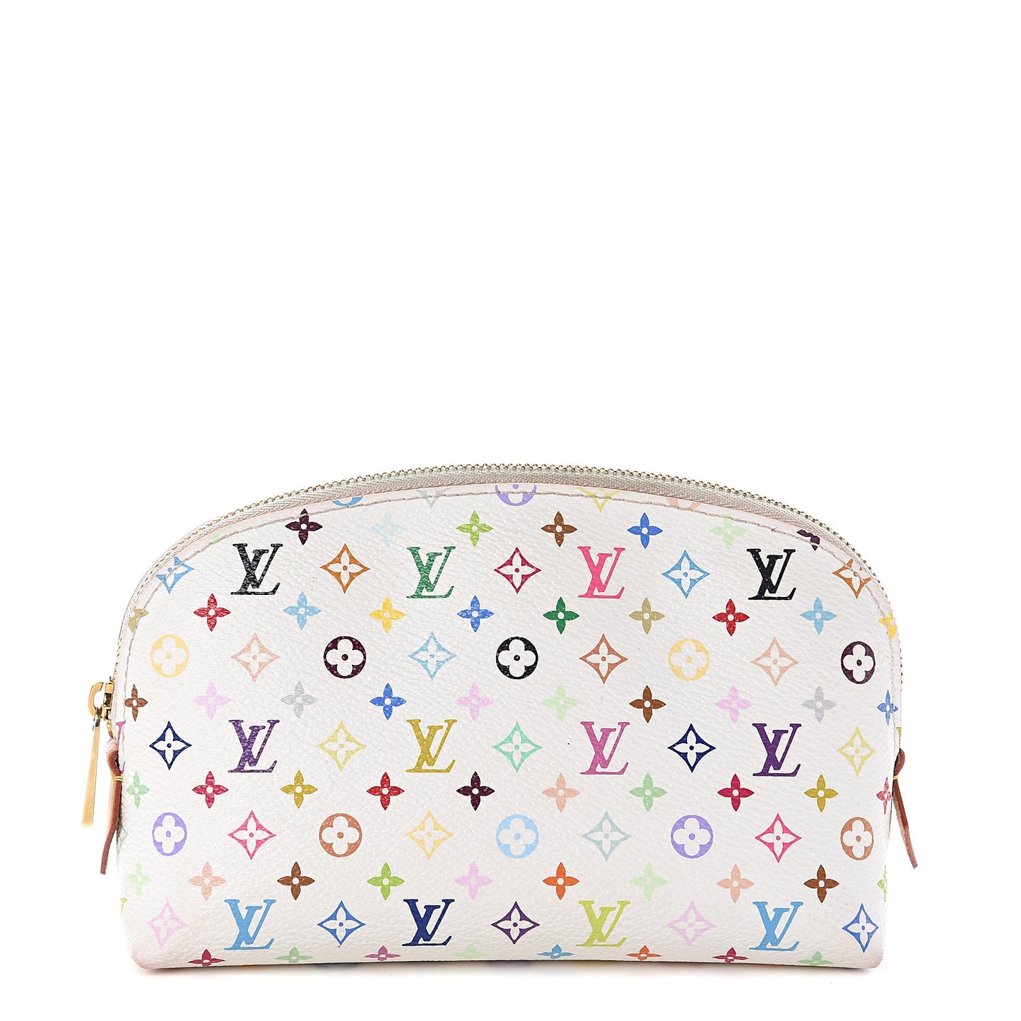 Monogram Multicolor Cosmetic Pouch White Litchi