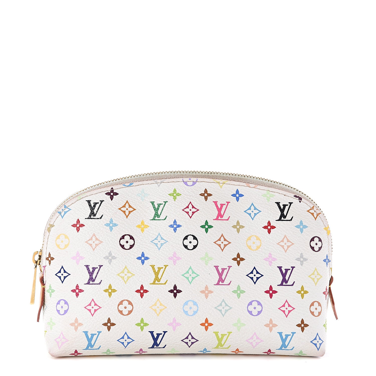 Louis Vuitton Monogram Multicolor Cosmetic Pouch White Litchi 1 of 5