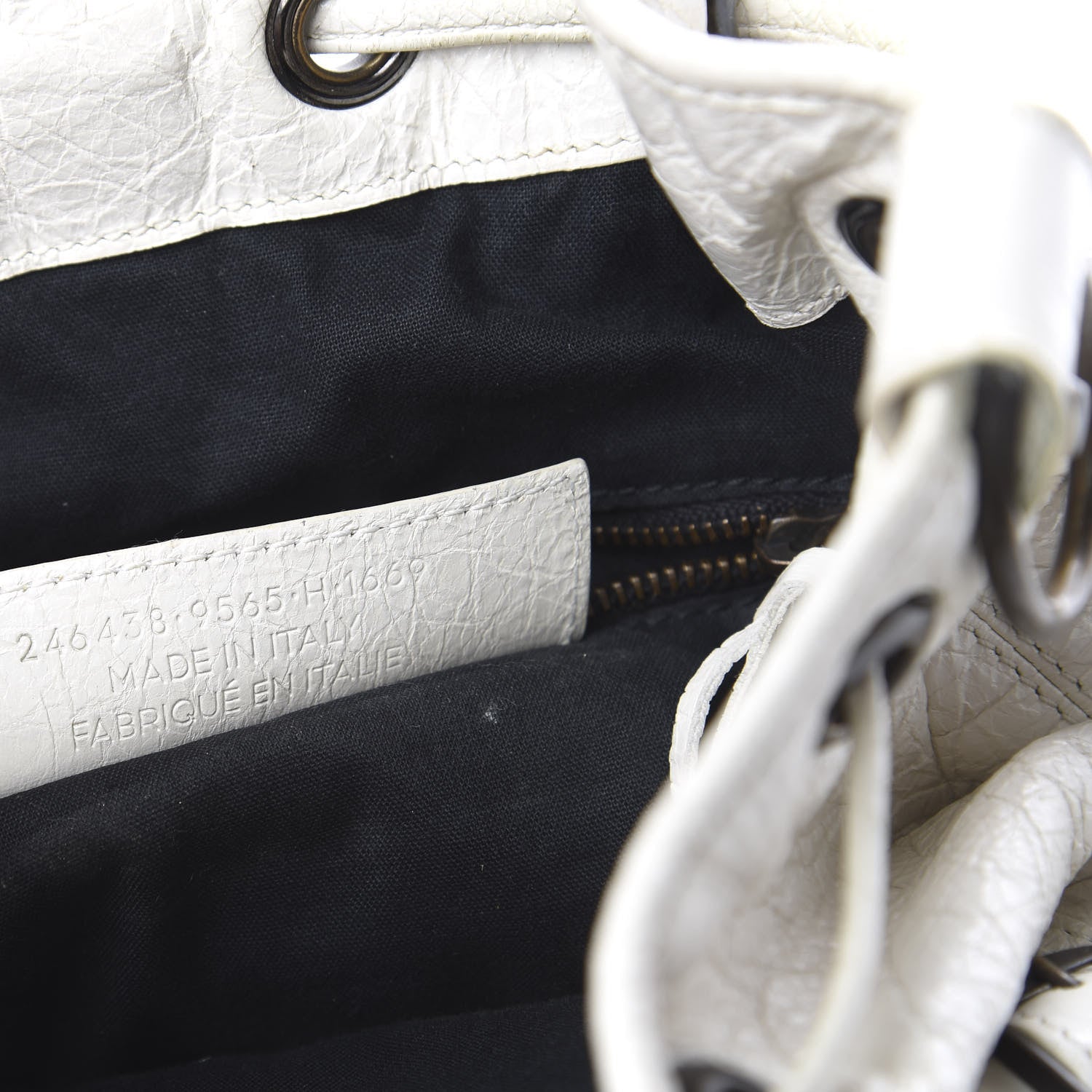 Balenciaga Agneau Classic Hardware Mini Pompon Ivory 6 of 14