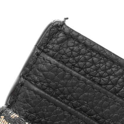 Christian Dior Grained Calfskin Oblique Card Holder Black 8 of 8