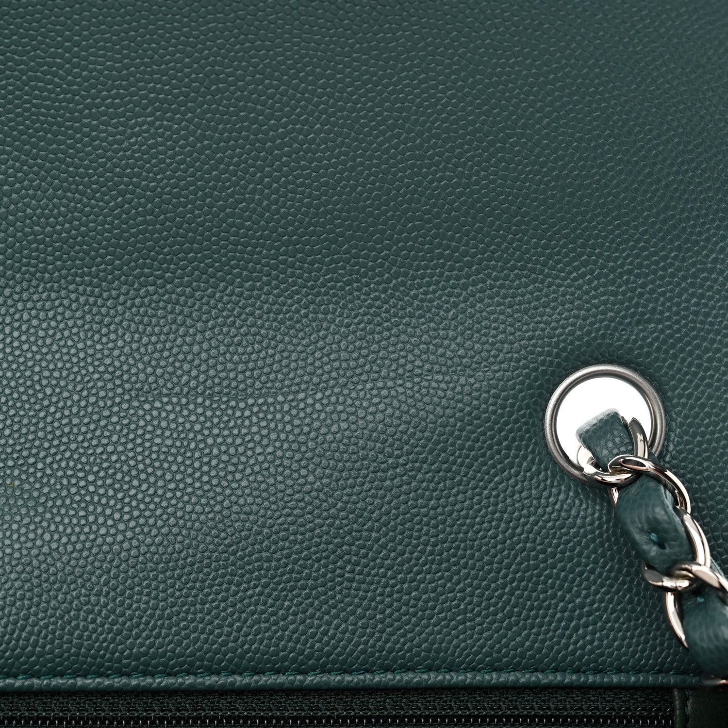 Chanel Caviar Quilted Mini Rectangular Flap Dark Turquoise 10 of 10