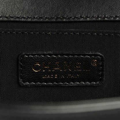 Chanel Lambskin Quilted Medium Boy Flap Black 7 of 8