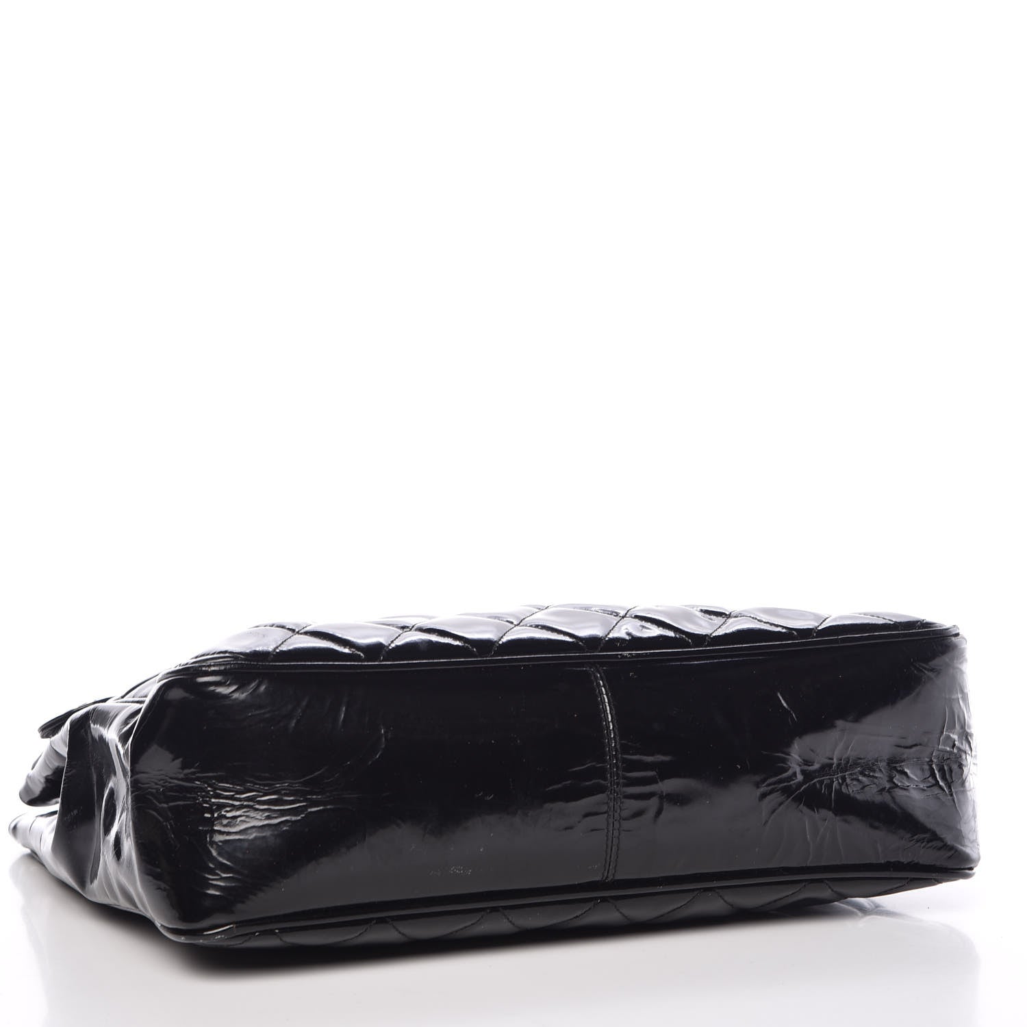 Chanel Patent Quilted Shopping Tote Black 4 of 15