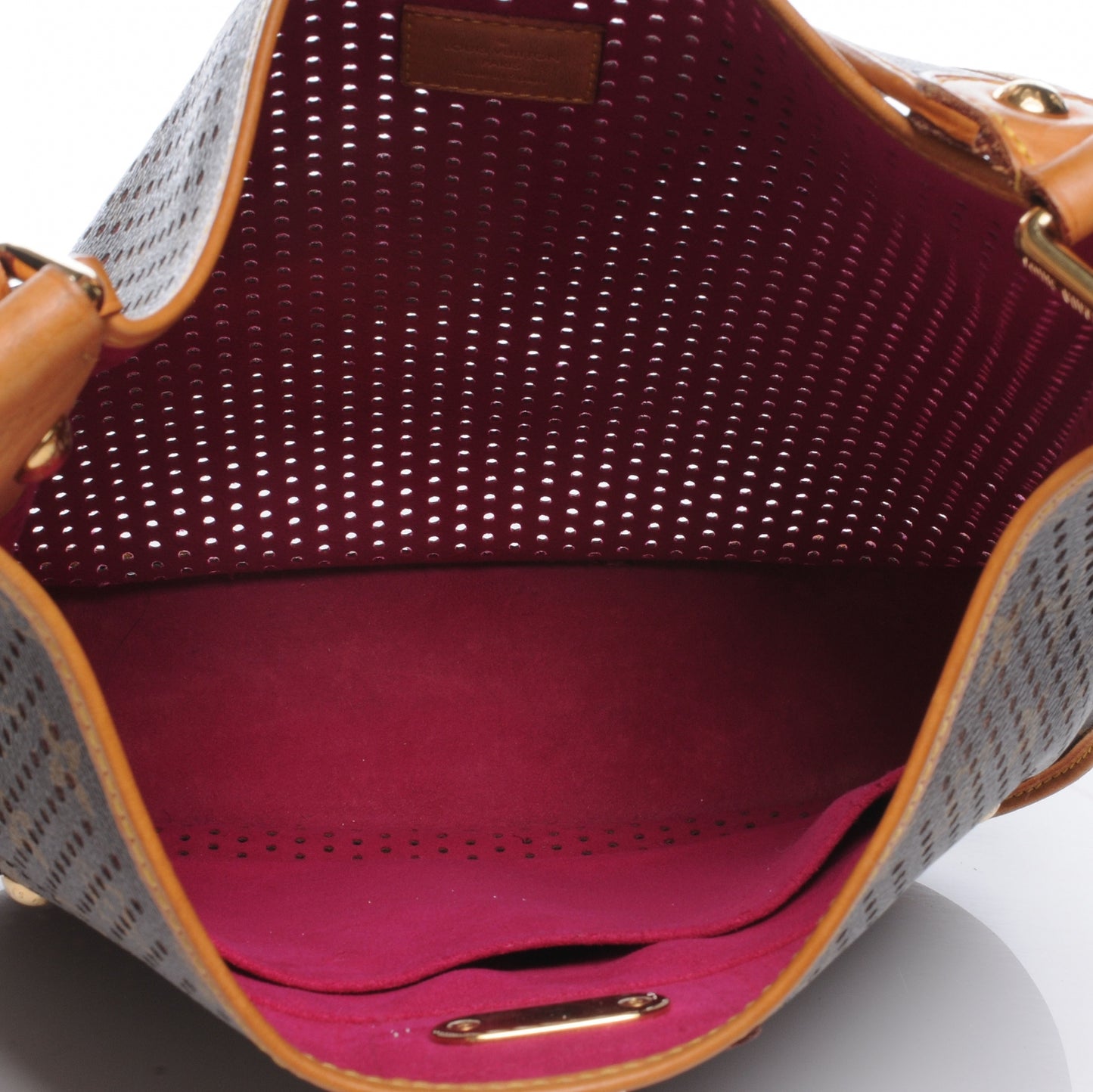 Monogram Perforated Musette Fuchsia