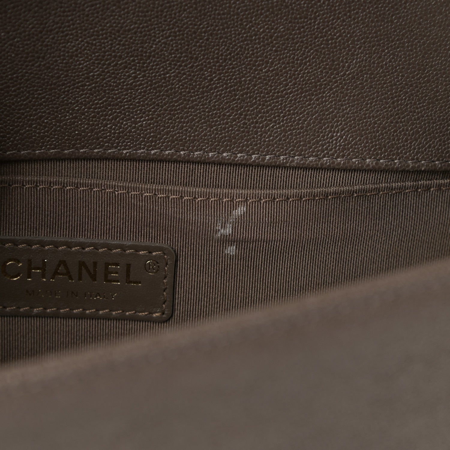 Chanel Caviar Quilted Medium Boy Flap Khaki 11 of 12