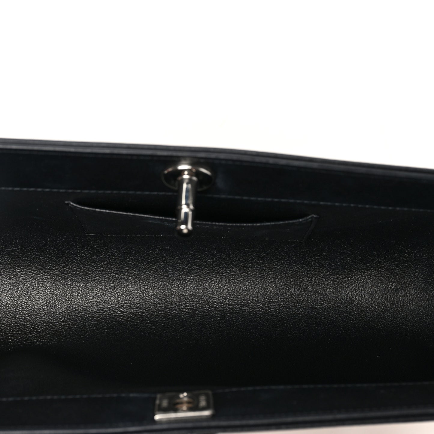 Rattan Calfskin CC Chain Wristlet Clutch Black Beige