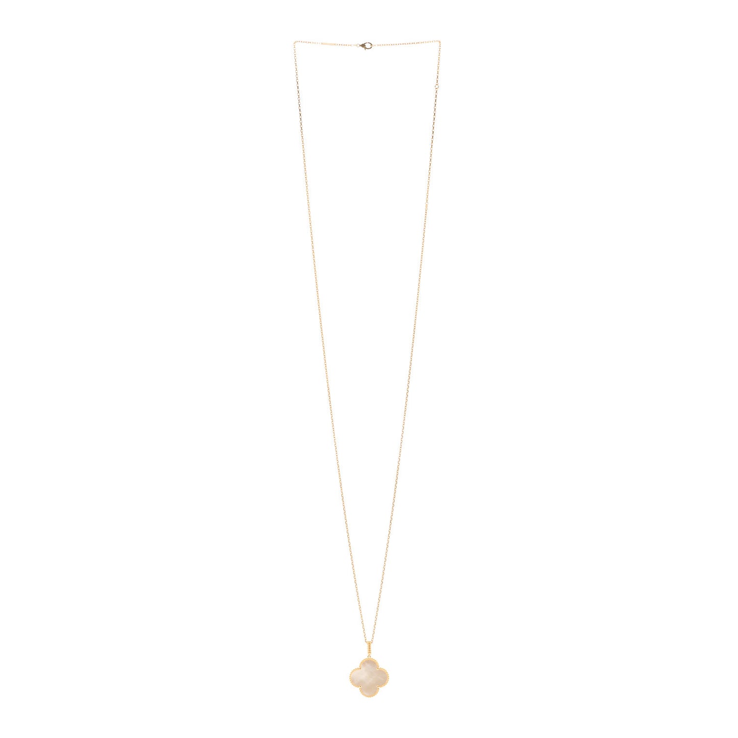 18K Yellow Gold Mother of Pearl Magic Alhambra Long Necklace
