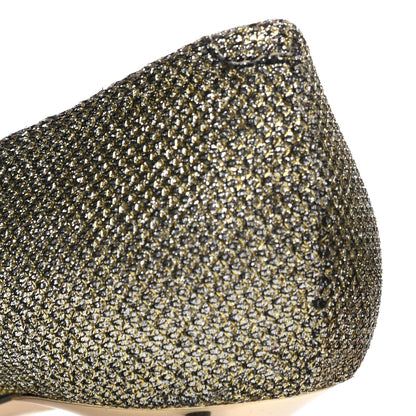 Jimmy Choo Glitter Fabric Amelia Pumps 35 Light Bronze 8 of 10