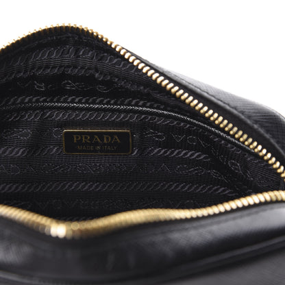 Prada Saffiano Lux Small Camera Crossbody Bag Black 8 of 9