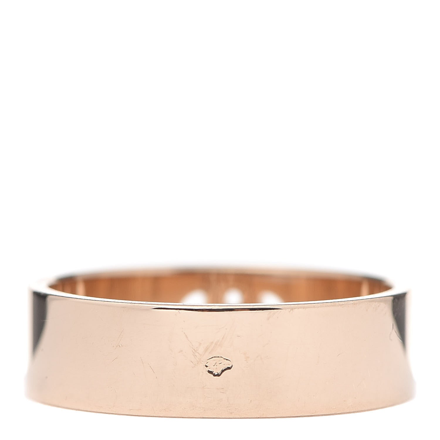 Hermes 18K Rose Gold Diamond PM H D'Ancre Ring 53 6.25 3 of 5
