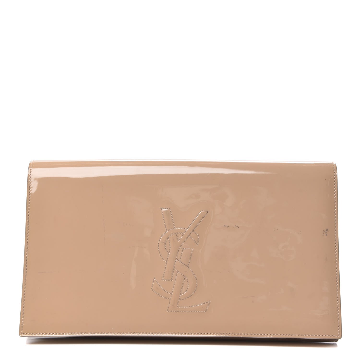 Saint Laurent Patent Calfskin Monogram Large Belle De Jour Clutch Chair 1 of 13
